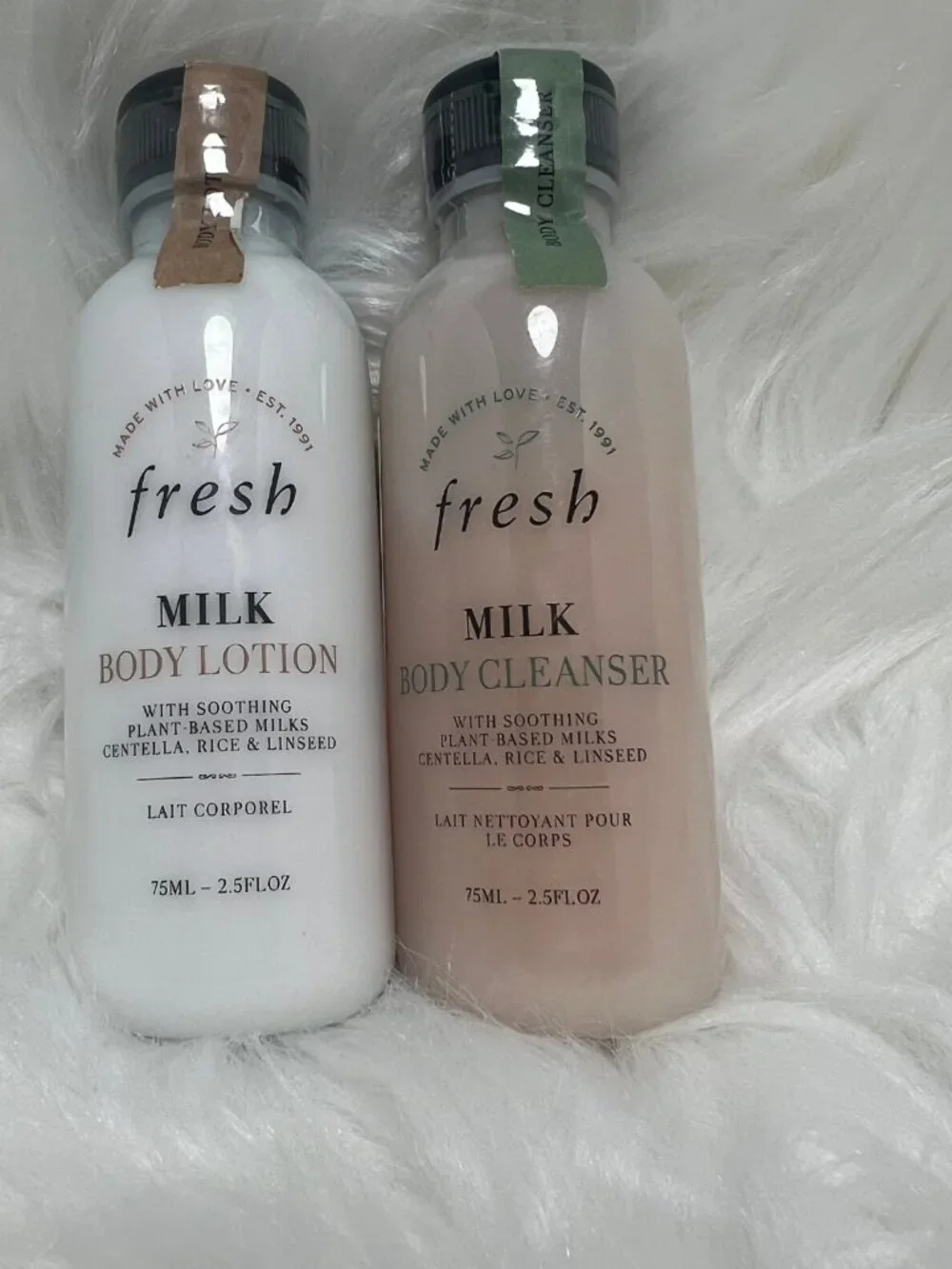 Fresh Milk Body Lotion & Body Wash Set 2.5 oz – New & Unused 🤍